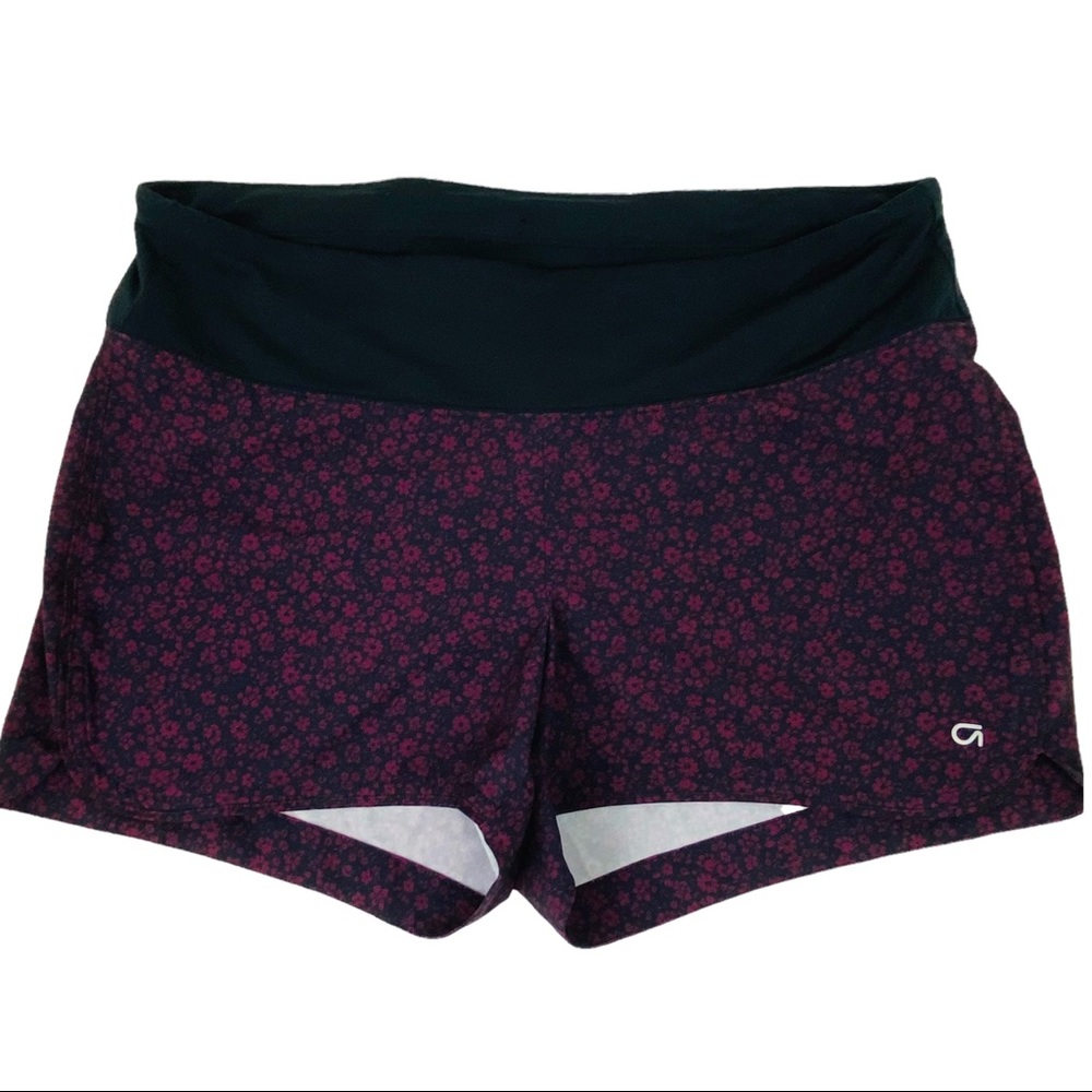 Gap Maternity Exercise Black/ Violet Shorts; SZ M